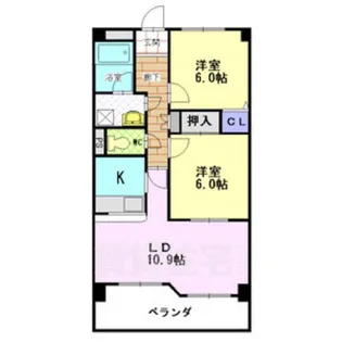 第6田中ビル【1階】の間取り