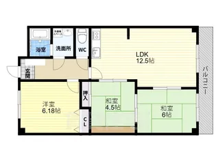 フローラルコート【2階】の間取り