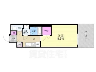 「ベラジオ雅び京都洛北ガーデン」【1階】の間取り