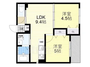 セレニティ加美南B棟【3階】の間取り