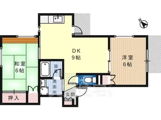 ハビタ霞ヶ丘【2階】の間取り