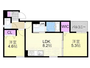 ラモーナ佃Ⅱ【3階】の間取り