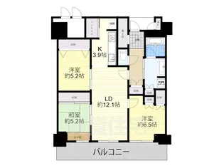 ジオタワー高槻ミューズフロント【27階】の間取り