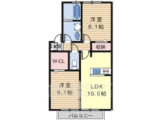 ソレイユ ドゥ【2階】の間取り