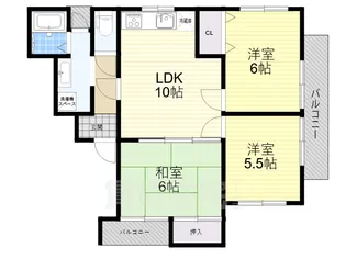 io甲陽園【3階】の間取り