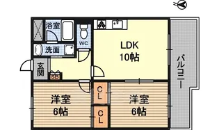 フルーブシャトー【7階】の間取り