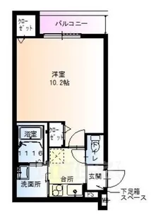大阪府大阪市東住吉区今川7丁目【アパート】の間取り