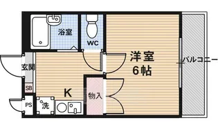 ソサエティ塩見【5階】の間取り