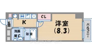 セレニテ西宮本町【4階】の間取り