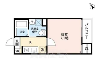 エスポワール露橋【3階】の間取り