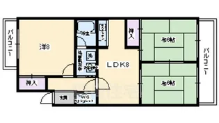 サンサーラ乾【3階】の間取り