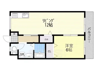 木川グリーンハイツPART2【1階】の間取り