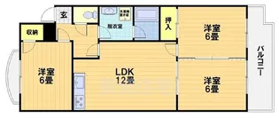 エバグリーン桂【4階】の間取り