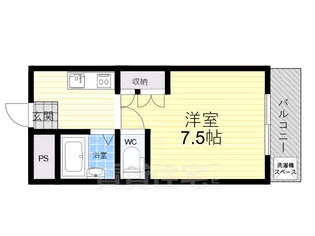 ハイム甲風園【1階】の間取り