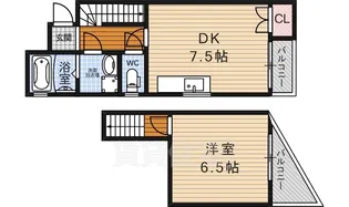 アルカス二条【2階】の間取り