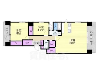 三条室町アーバンライフ【5階】の間取り
