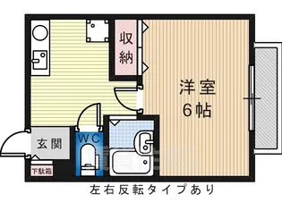 ヒルズ上野芝3号館【1階】の間取り