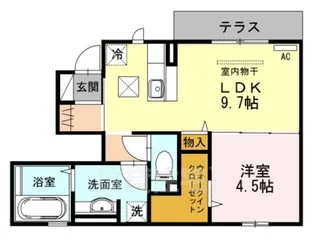 パルビレッジ【1階】の間取り