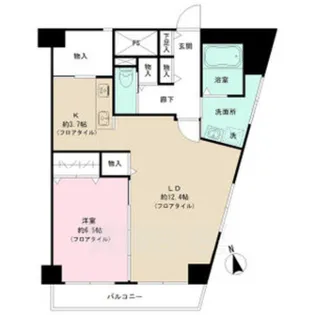 大嶽コーポ【9階】の間取り