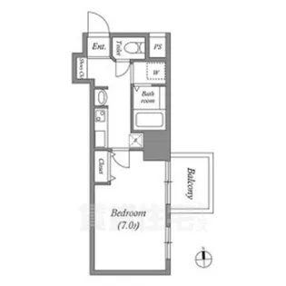 愛知県名古屋市中区千代田1丁目【マンション】の間取り
