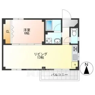 ハウス北屋敷【2階】の間取り