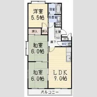 アイオーマンション【2階】の間取り