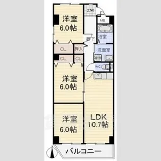 エクセル旭【2階】の間取り