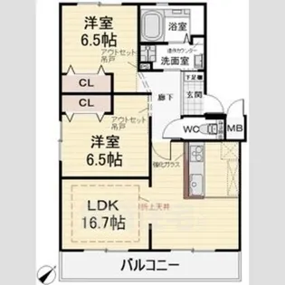 サンシャインイトウ【4階】の間取り