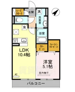 Casa raffine青地【1階】の間取り