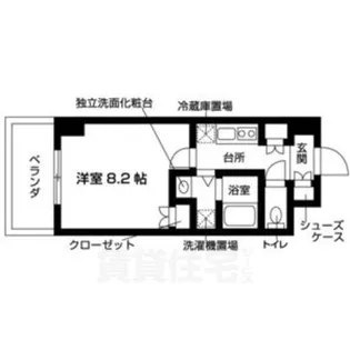 ボヌール華 西陣【4階】の間取り