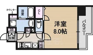 プレサンス丸の内雅風【4階】の間取り