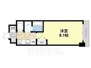 大阪府堺市堺区熊野町東1丁【マンション】の間取り