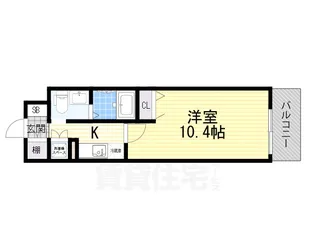 大阪府堺市堺区北花田口町2丁【マンション】の間取り
