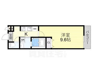 大阪府堺市堺区出島町1丁【アパート】の間取り