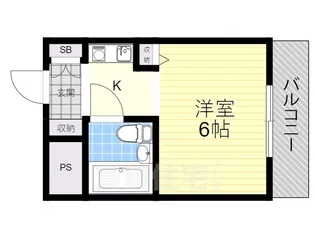 猪名寺パークマンション【7階】の間取り