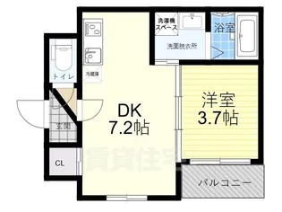 F Normalis SEAM【4階】の間取り