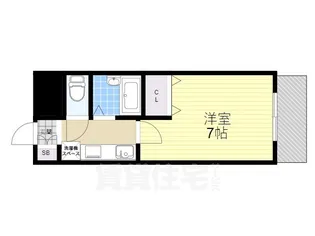 ティオ呉羽【4階】の間取り