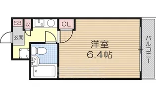 デリード塚本【6階】の間取り