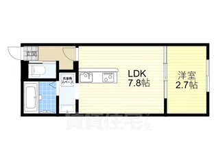 ハイラル栗東駅前【2階】の間取り