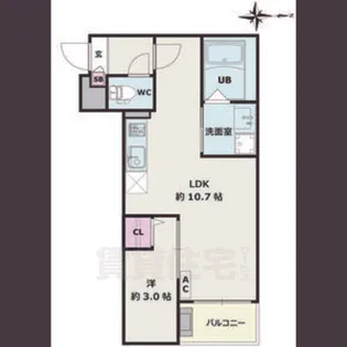 Jack sotoshin1【2階】の間取り
