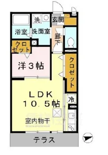 ファミール御池【1階】の間取り