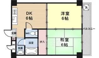 シャトー嵐望2【2階】の間取り