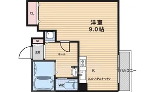 CASA GRAN洛西【4階】の間取り