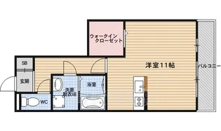 グリーンフィールド【3階】の間取り