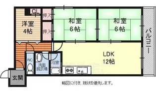 ルネ河原町【9階】の間取り