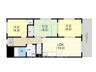 シャトレンうぐいす【2階】の間取り