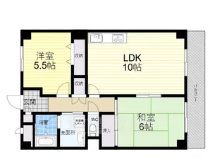 加島第6マンション【2階】の間取り