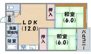加島第2マンション【5階】の間取り