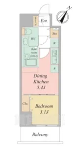 ArtizA尼崎立花【6階】の間取り