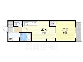 大阪府高槻市別所中の町【マンション】の間取り